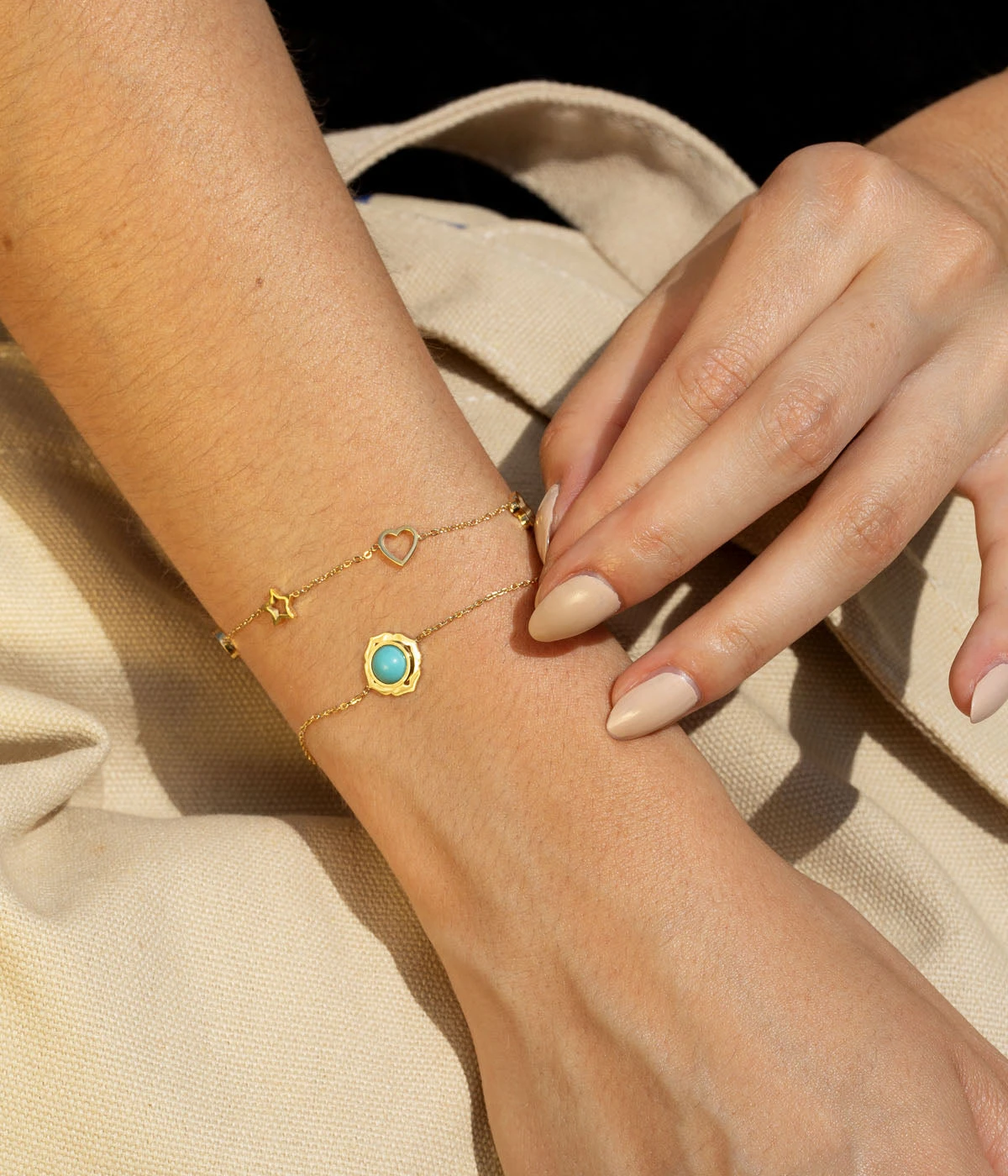 Bracelet Kalyne (Acier DorĂ©) â Image 2