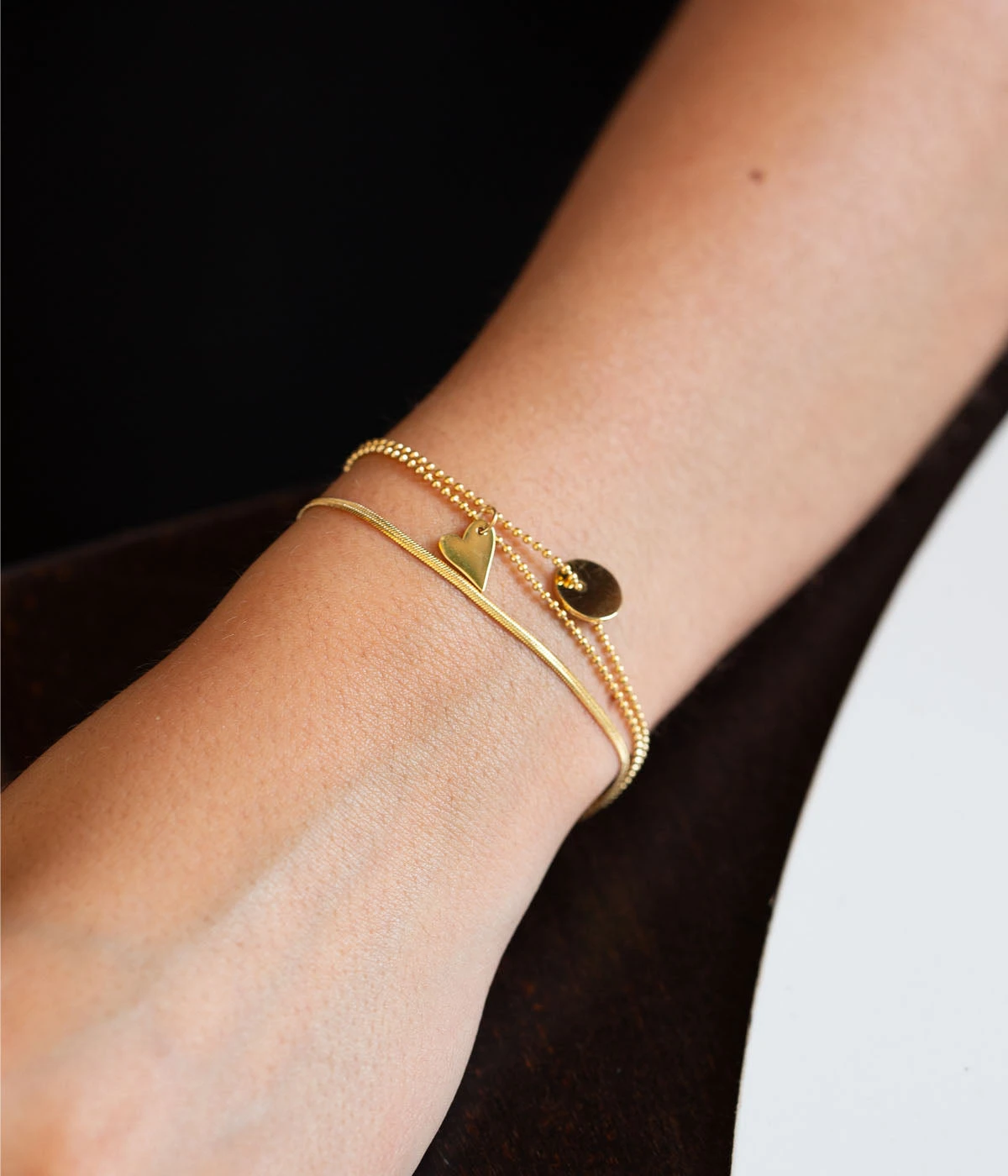 Bracelet Amore (Acier Doré) – Image 2