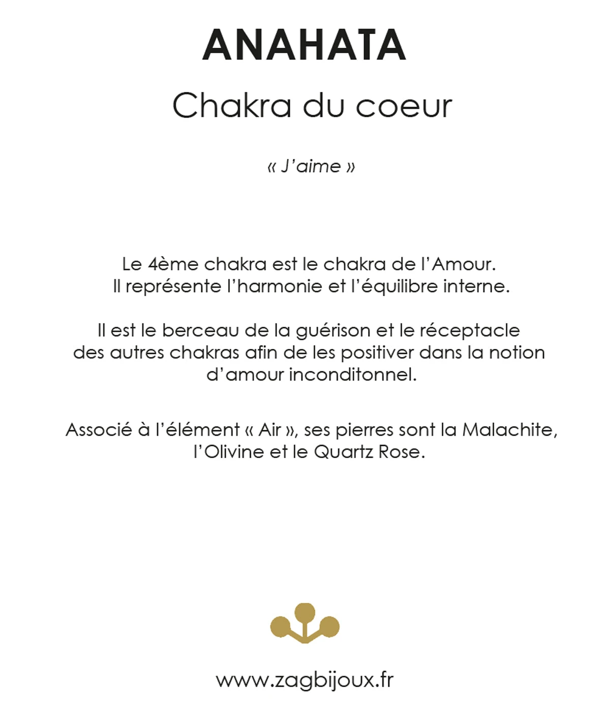 Collier Anahata (Acier Doré) – Image 4