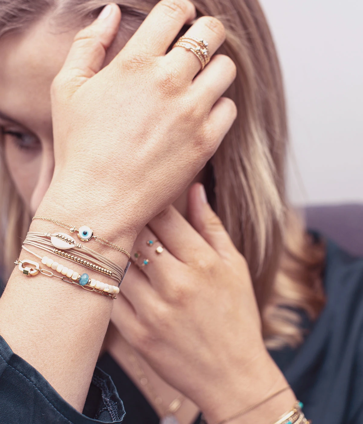 Bracelet Shell (Acier DorĂ©) â Image 2