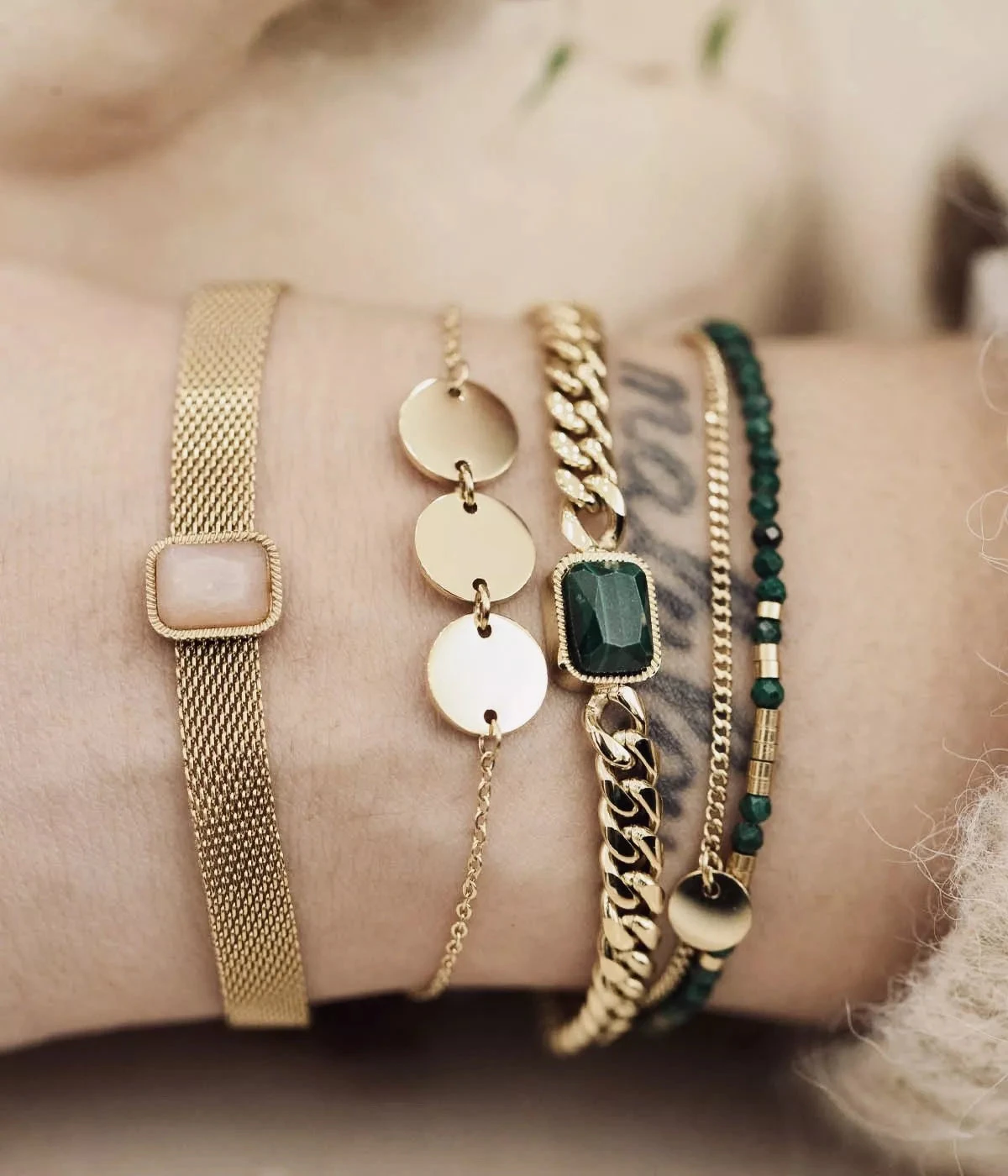 Bracelet Ulysse (Acier DorĂ©) â Image 2