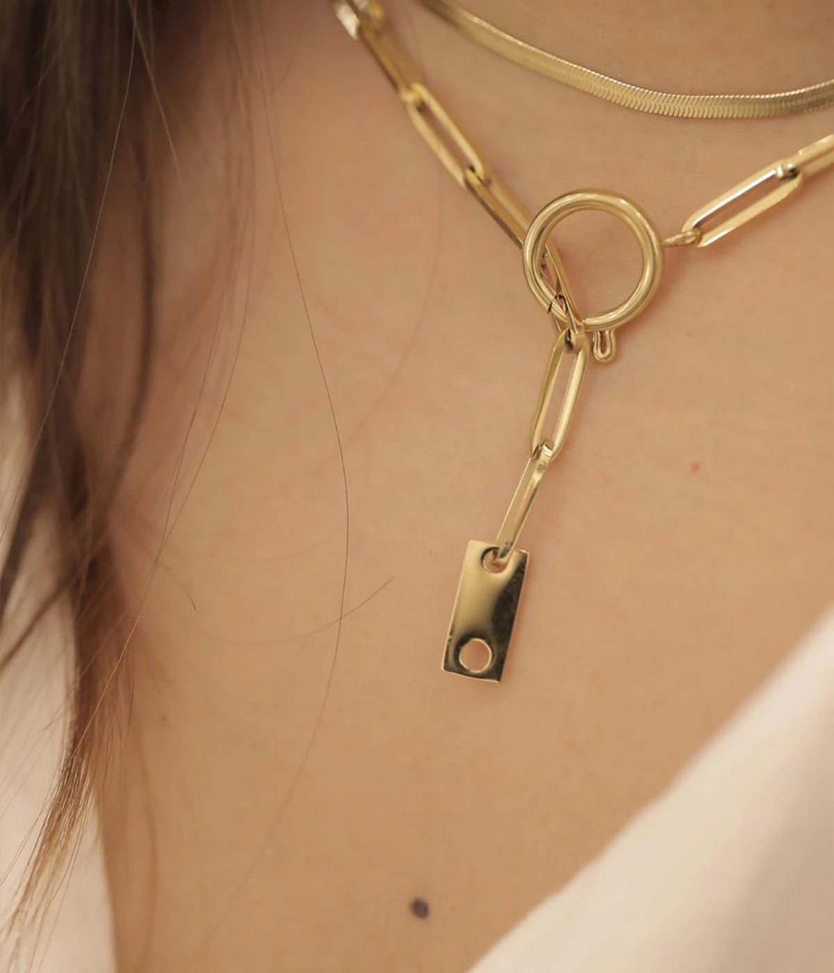 Collier Ando (Acier DorĂ©) â Image 2