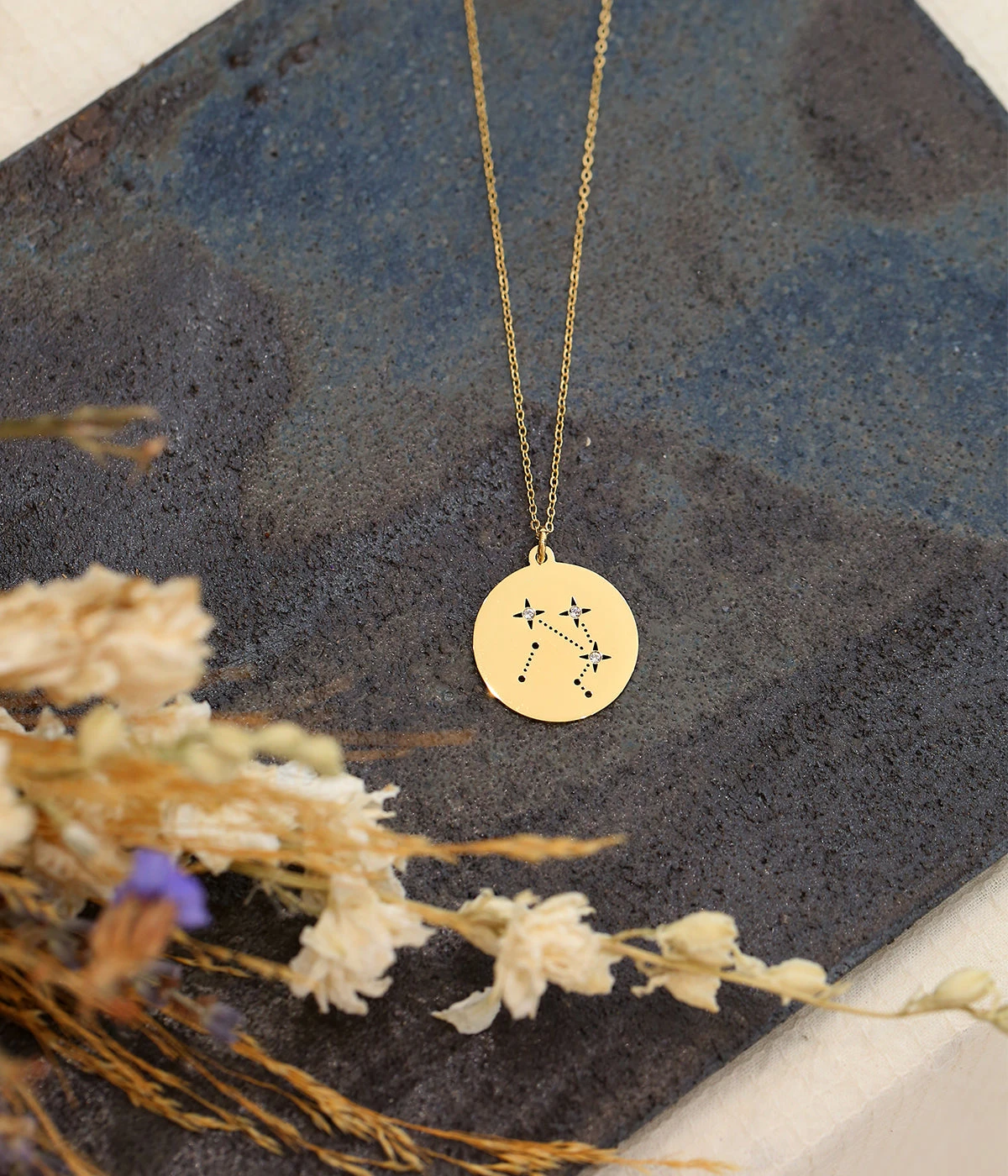 Sautoir Libra (Acier DorĂ©) â Image 3