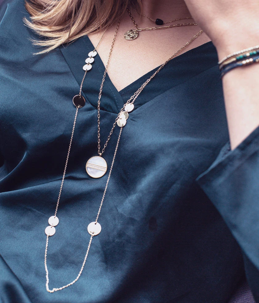 Sautoir Loulou (Acier DorĂ©) â Image 2