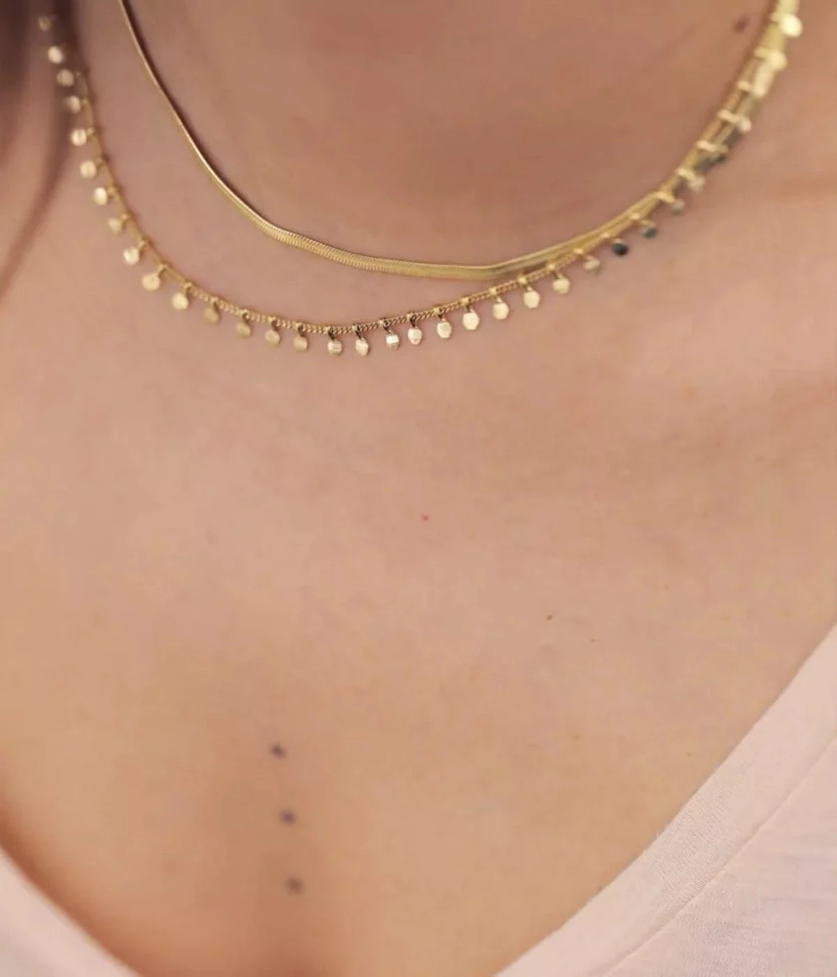 Collier Mykonos (Acier DorĂ©) â Image 3