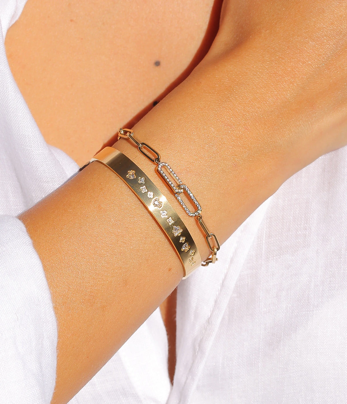 Bracelet Bobby (Acier DorĂ©) â Image 2