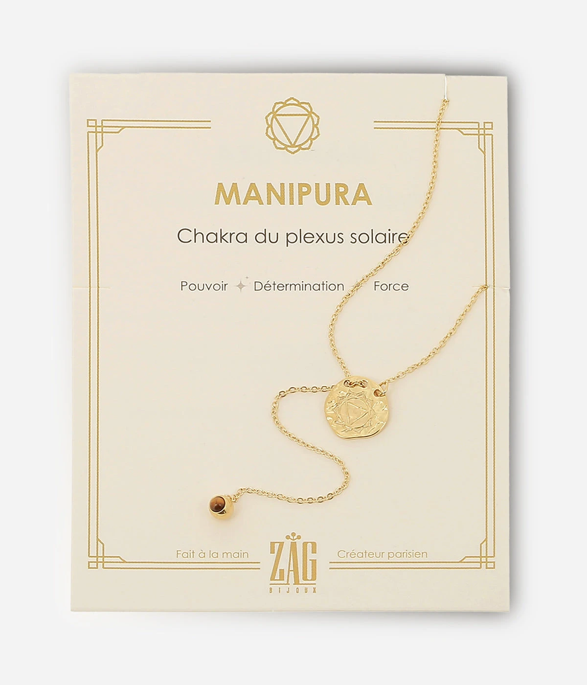 Collier Manipura (Acier DorĂ©) â Image 2