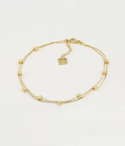 Chaîne De Cheville Golden Cube (Acier Doré)