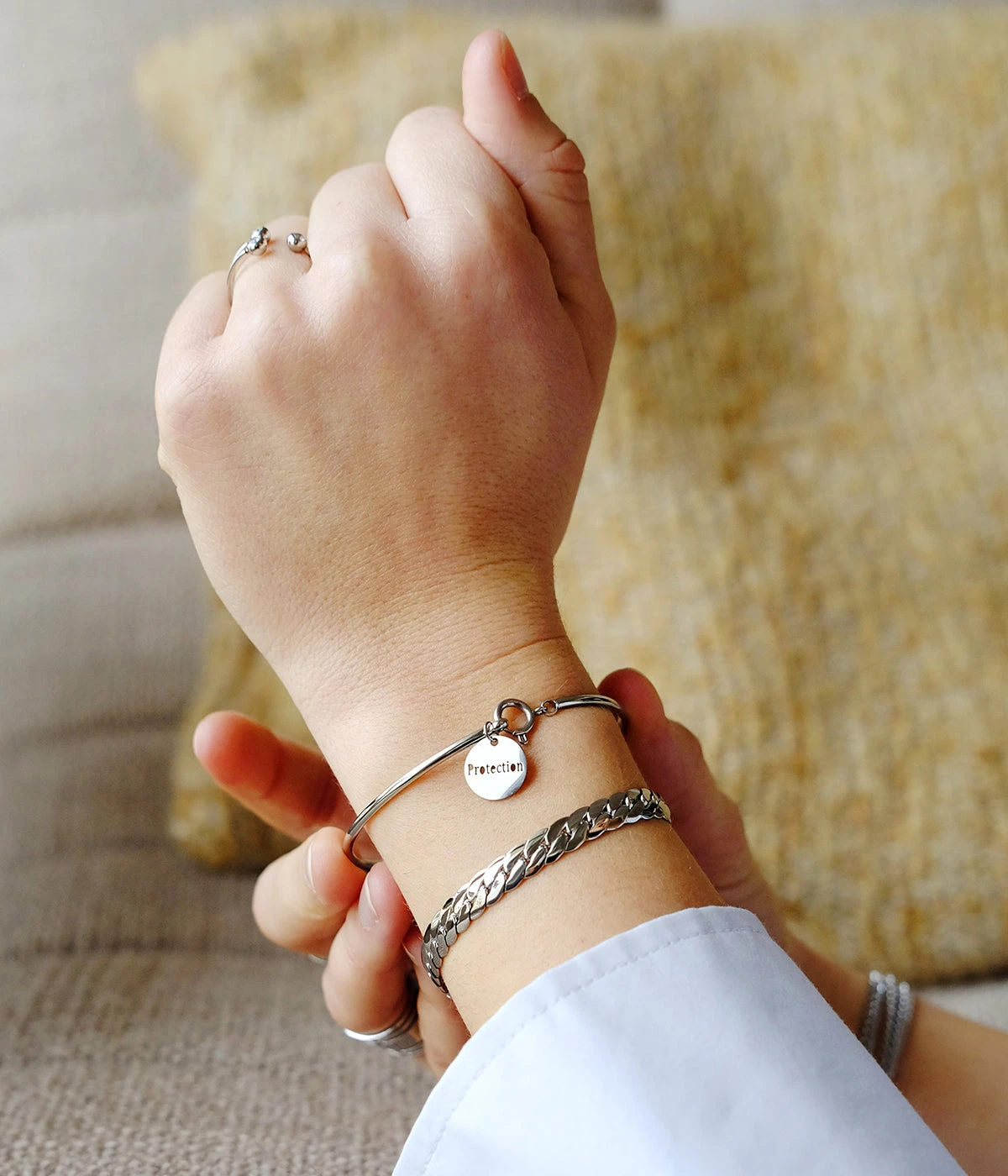 Bracelet Jonc Protect (Acier) – Image 2