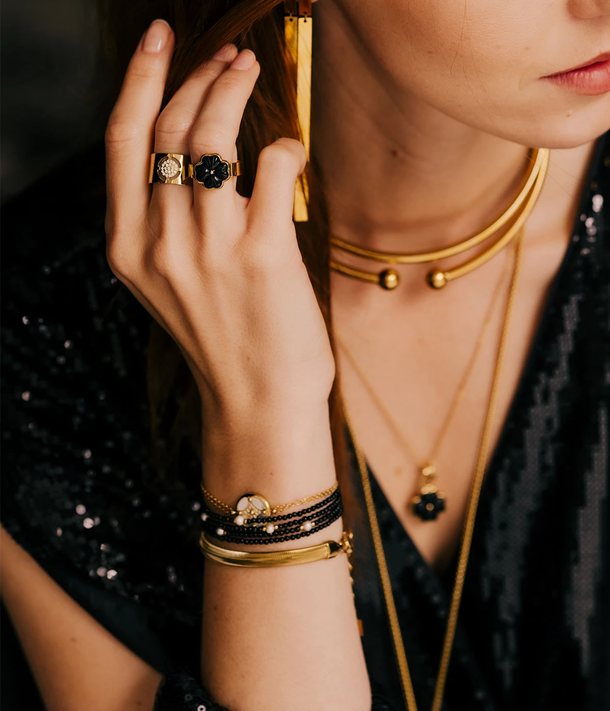 Bracelet Suzin (Acier DorĂ©) â Image 2