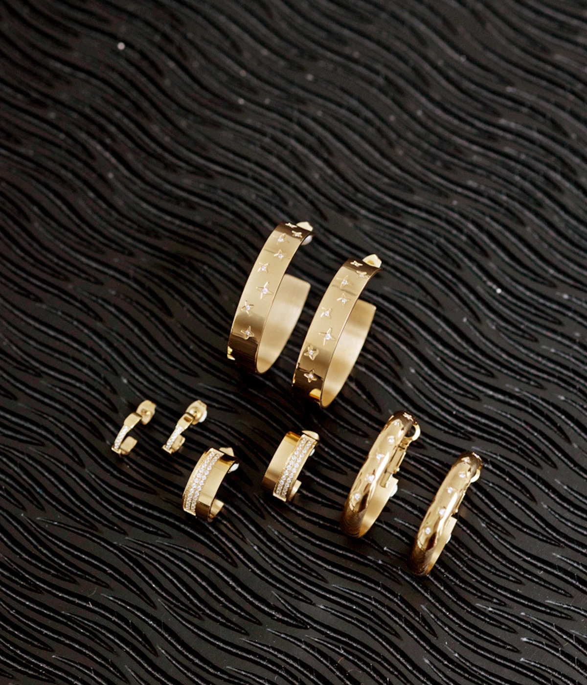 Boucles D'oreilles Cosmo (Acier DorĂ©) â Image 5