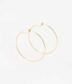 Boucles D'oreilles Hosta (Acier Doré)