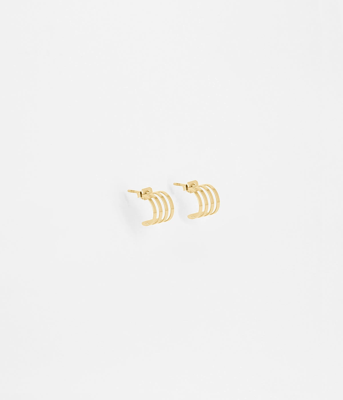 Boucles D'oreilles Strike (Acier Doré)