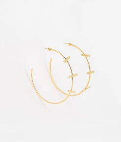 Boucles D'oreilles Sydney (Acier Doré)