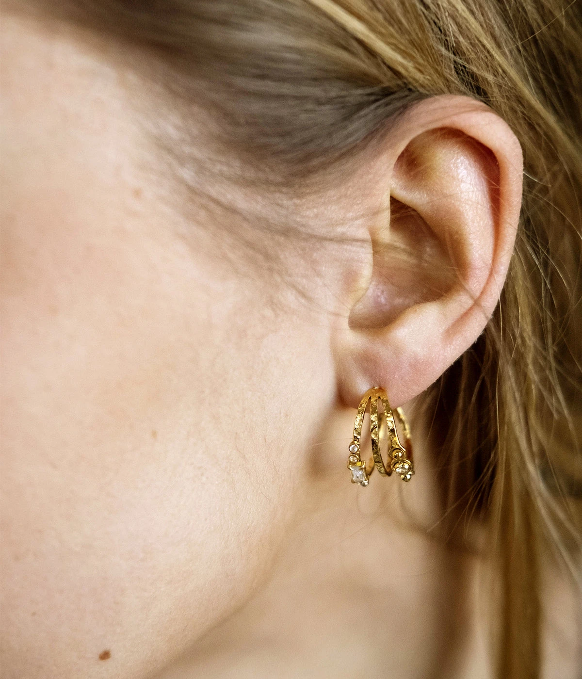 Boucles D'oreilles Napoli (Acier DorĂ©) â Image 2