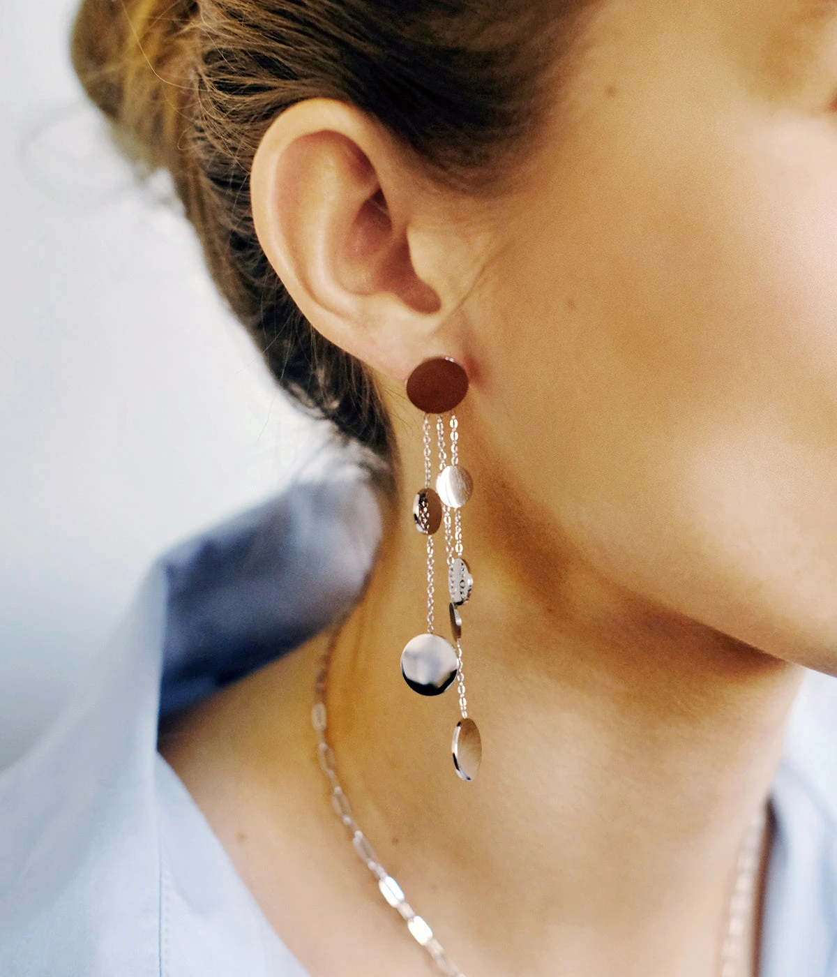 Boucles D'oreilles Galaxy (Acier) â Image 2