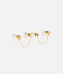 Boucles D'oreilles Romy (Acier Doré)