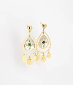 Boucles D'oreilles Médicis (Acier Doré)