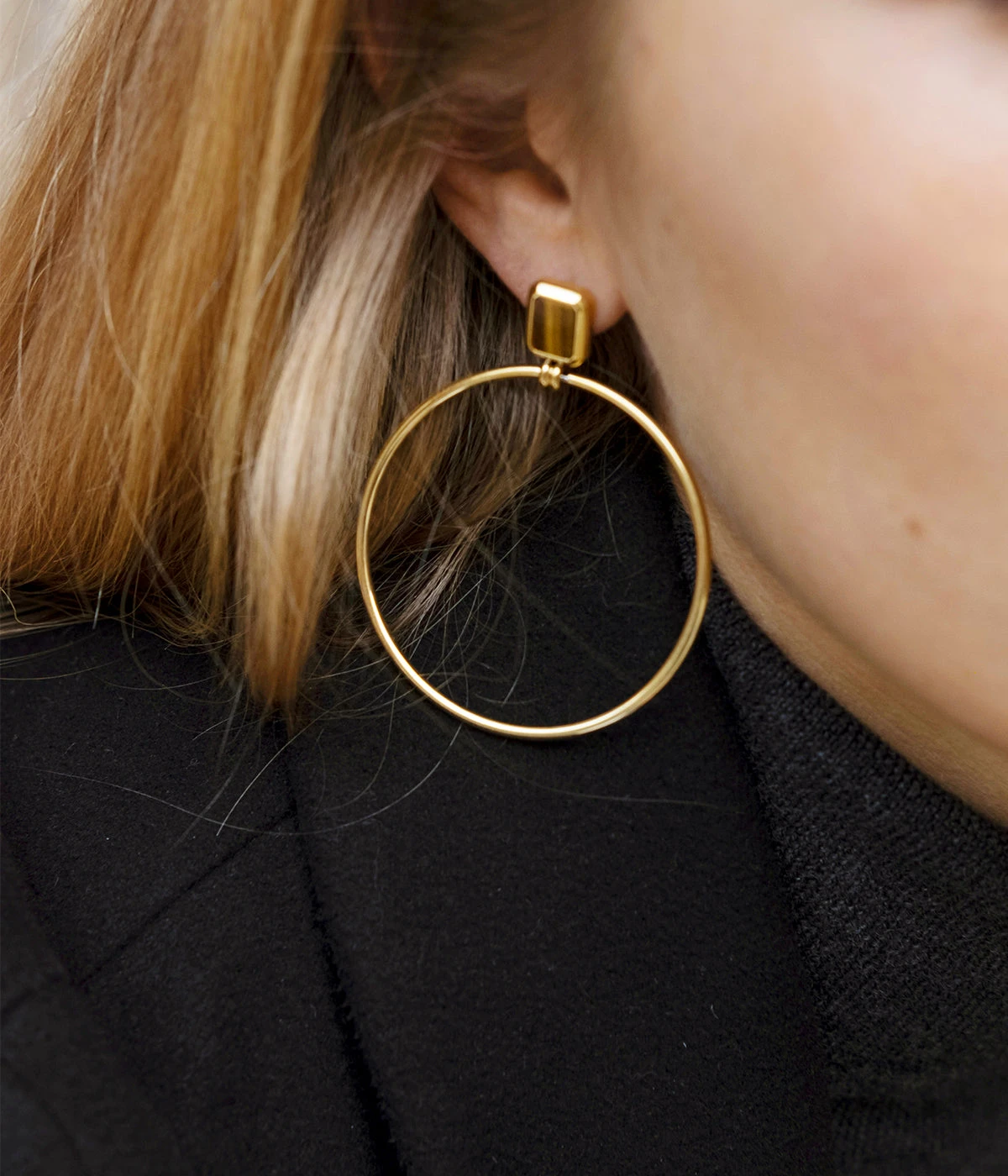 Boucles D'oreilles Omonia (Acier DorĂ©) â Image 2