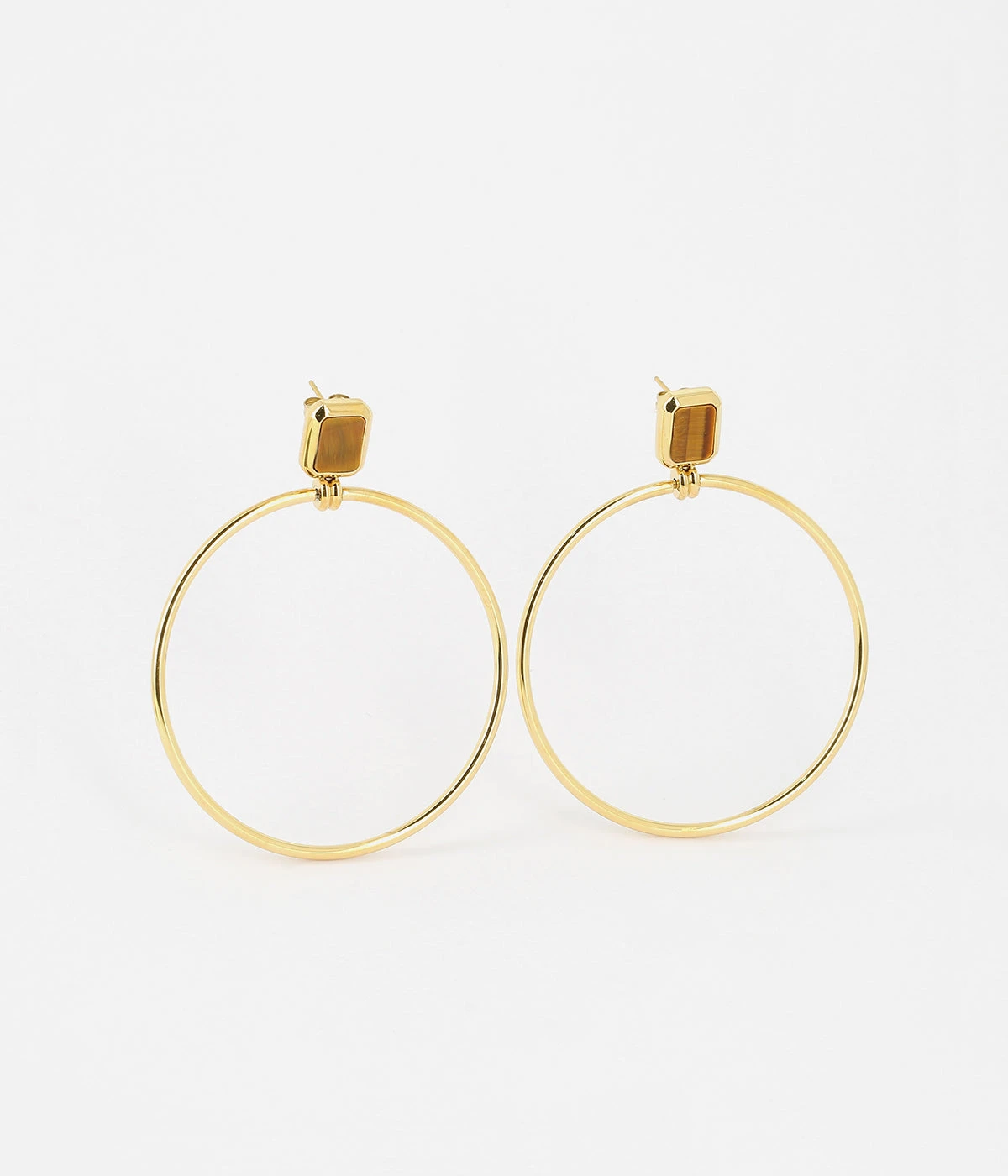 Boucles D'oreilles Omonia (Acier Doré)