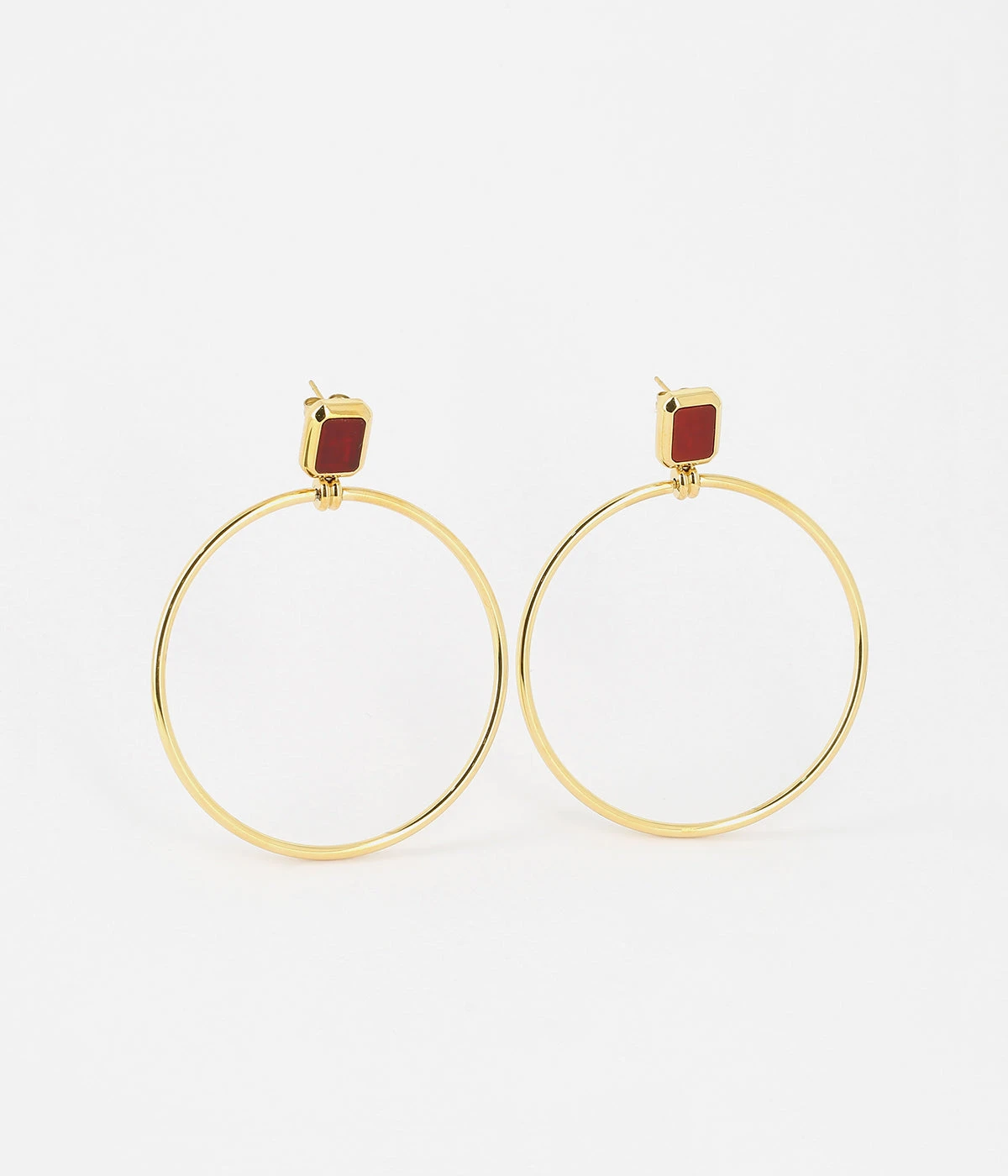 Boucles D'oreilles Omonia (Acier DorĂ©) â Image 6