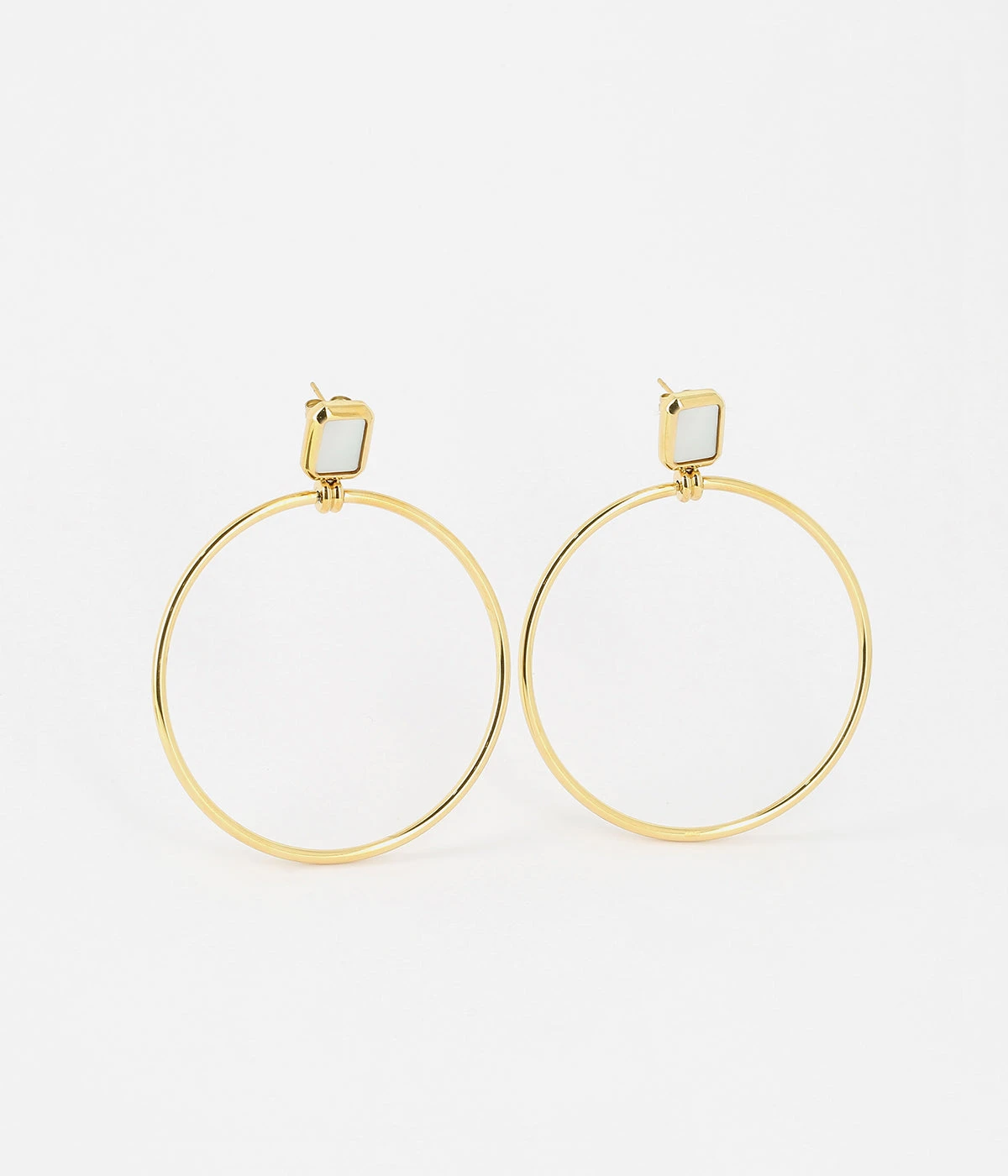 Boucles D'oreilles Omonia (Acier DorĂ©) â Image 5