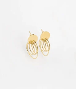 Boucles D'oreilles Oaken (Acier Doré)