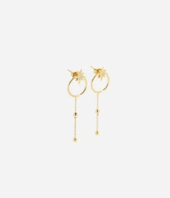 Boucles D'oreilles Flash (Acier Doré)