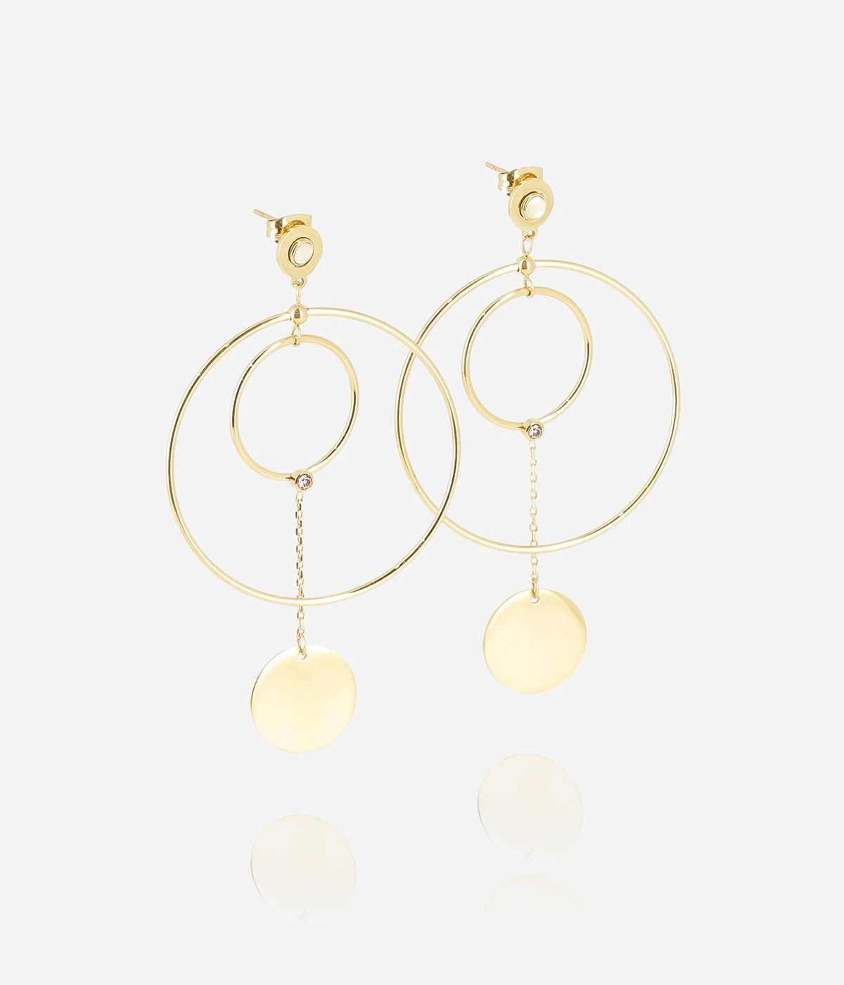 Boucles D'oreilles Gloria (Acier DorĂ©) â Image 4