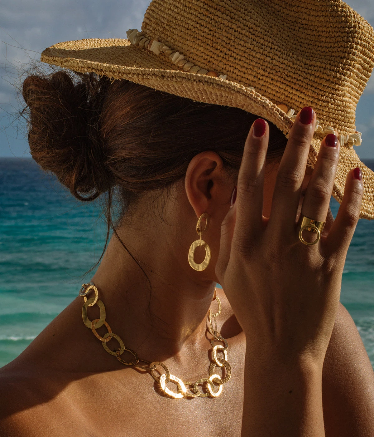 Boucles D'oreilles Rudy (Acier DorĂ©) â Image 4