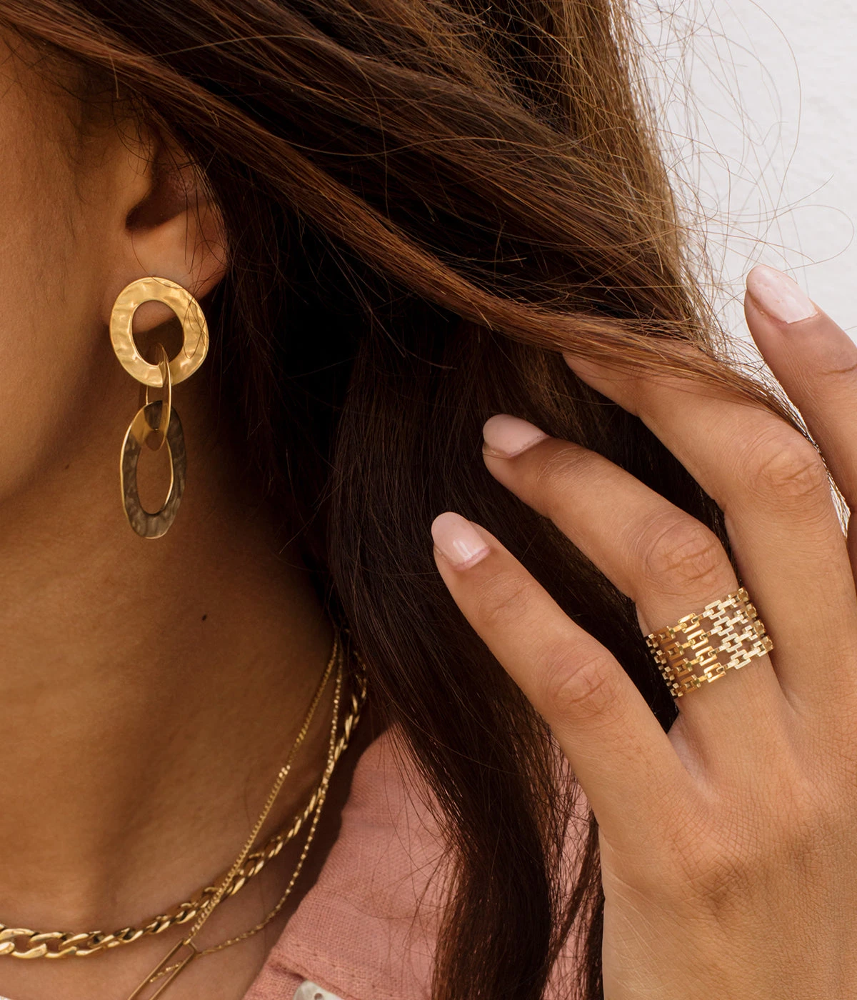 Boucles D'oreilles Rudy (Acier DorĂ©) â Image 5