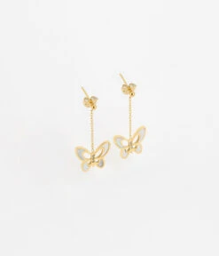 Boucles D'oreilles Mariposa (Acier Doré)