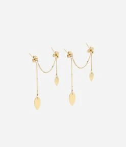 Boucles D'oreilles Swing (Acier Doré)