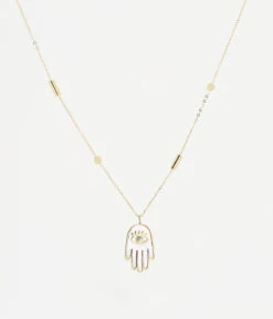 Sautoir Hand (Acier Doré)