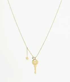 Sautoir Key (Acier Doré)