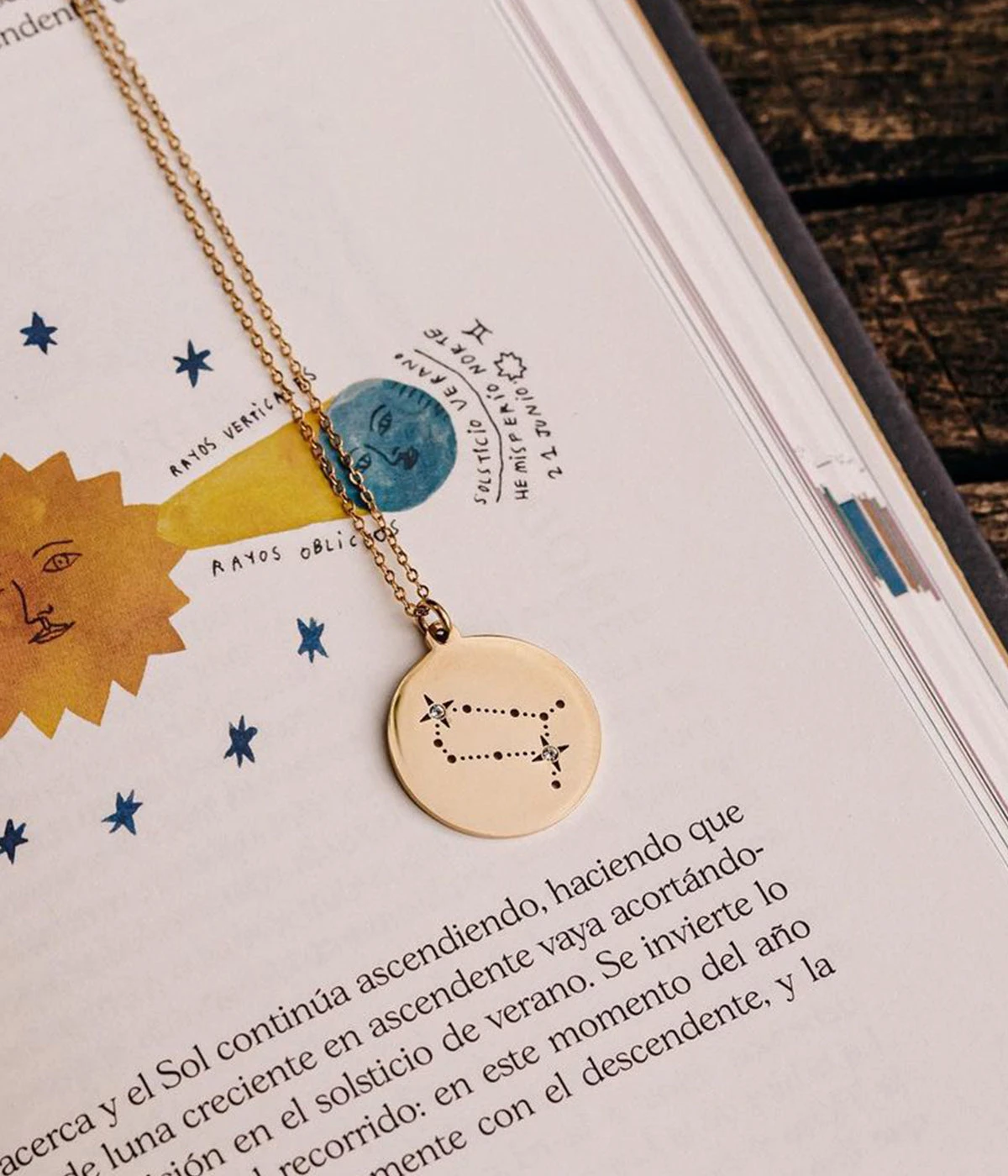 Sautoir Gemini (Acier DorĂ©) â Image 3