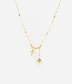 Collier Semi (Acier Doré)