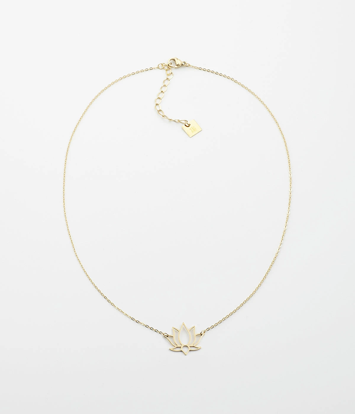 Collier Lotus (Acier Doré)