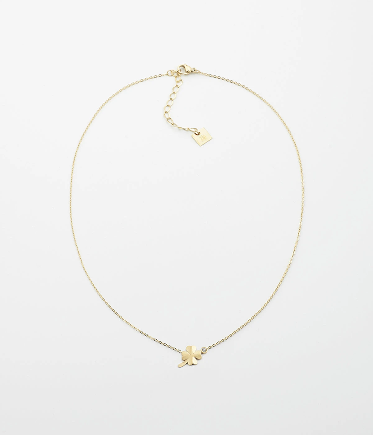 Collier Trébol (Acier Doré)