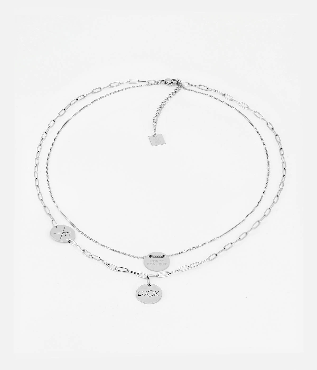 Collier Multi Charm Luck (Acier)