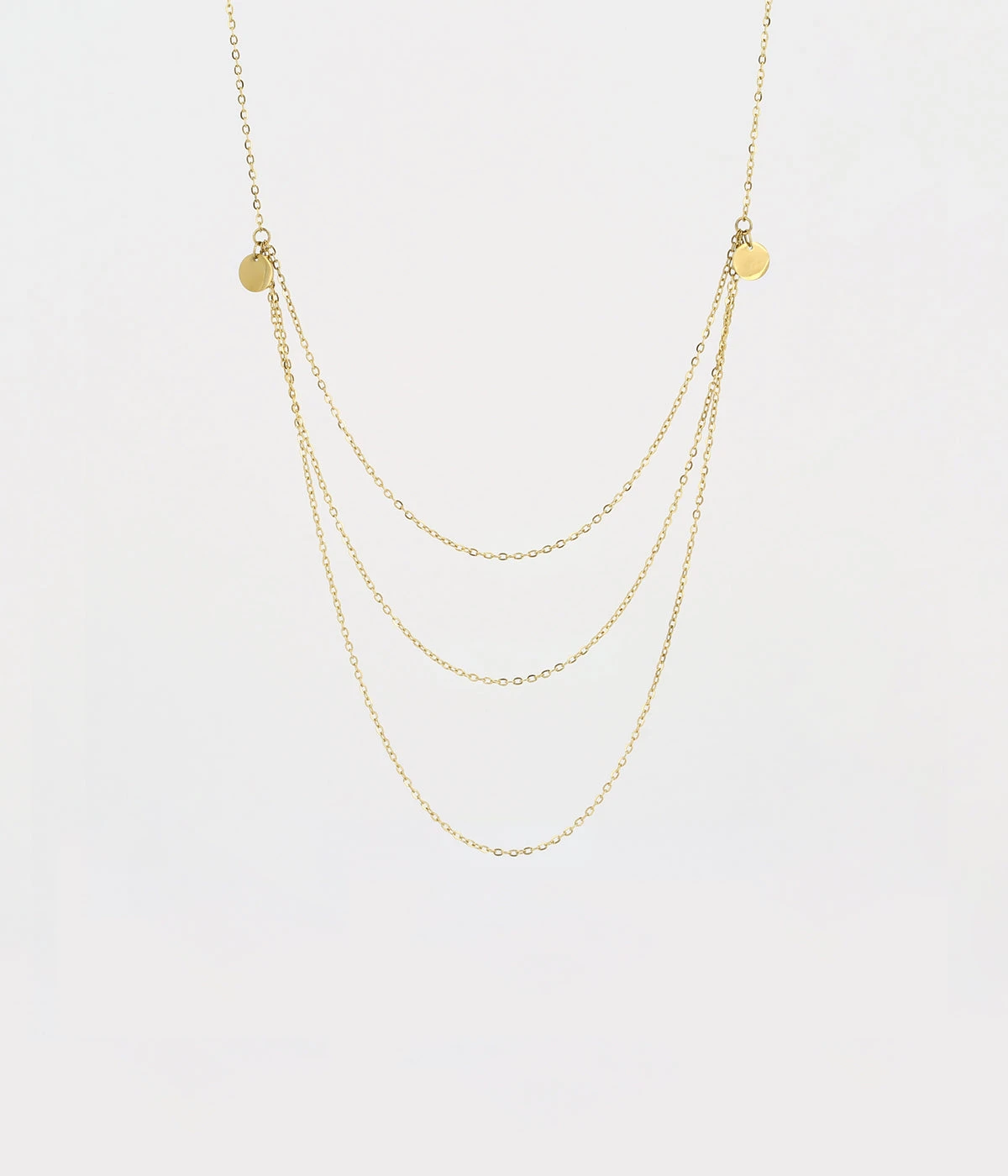 Collier Cascada (Acier Doré)