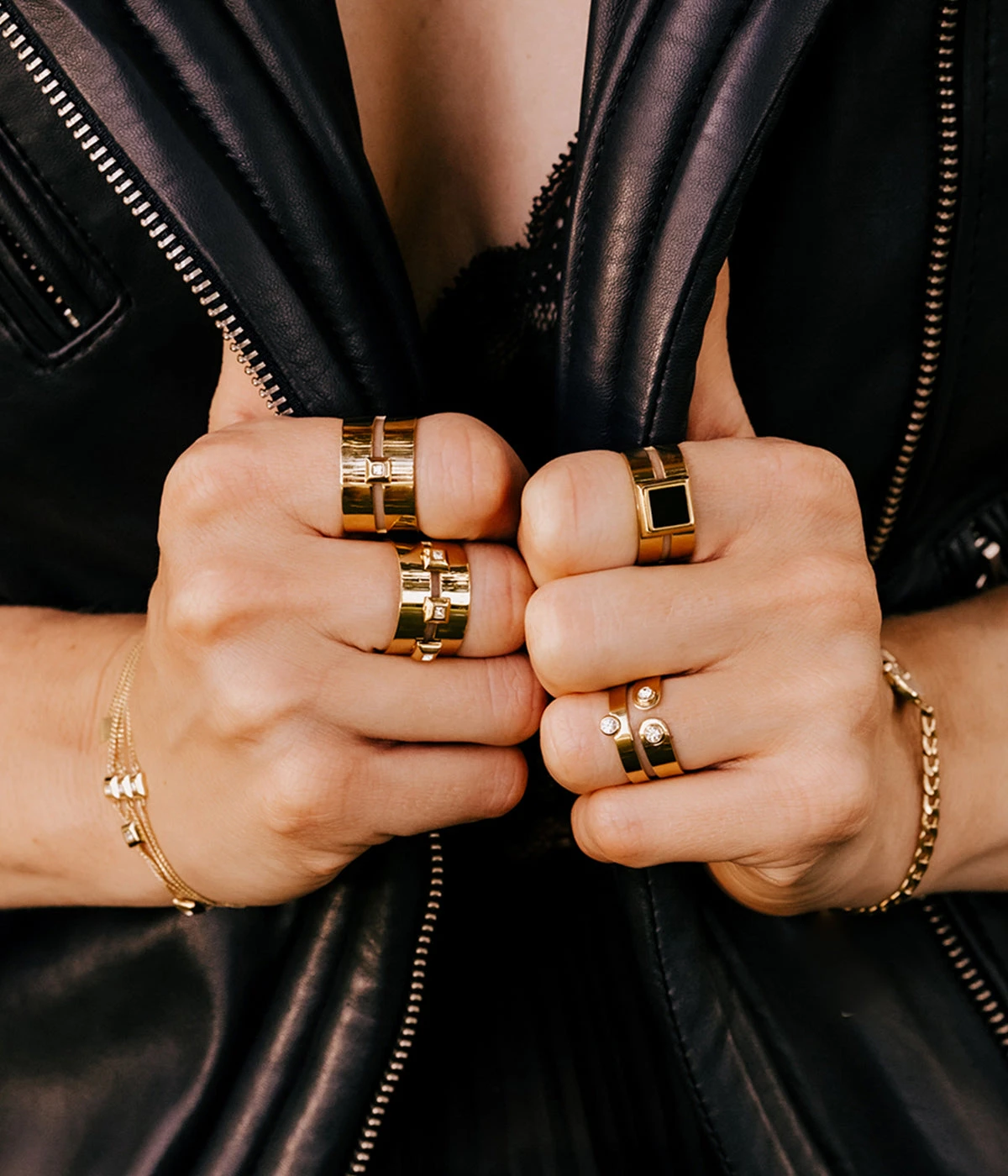 Bague Nola (Acier DorĂ©) â Image 2