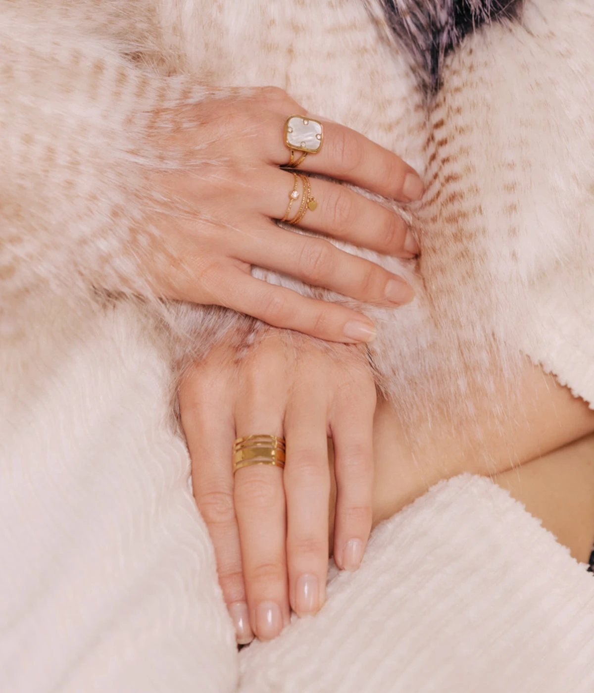 Bague Mini Mandosa (Acier DorĂ©) â Image 3