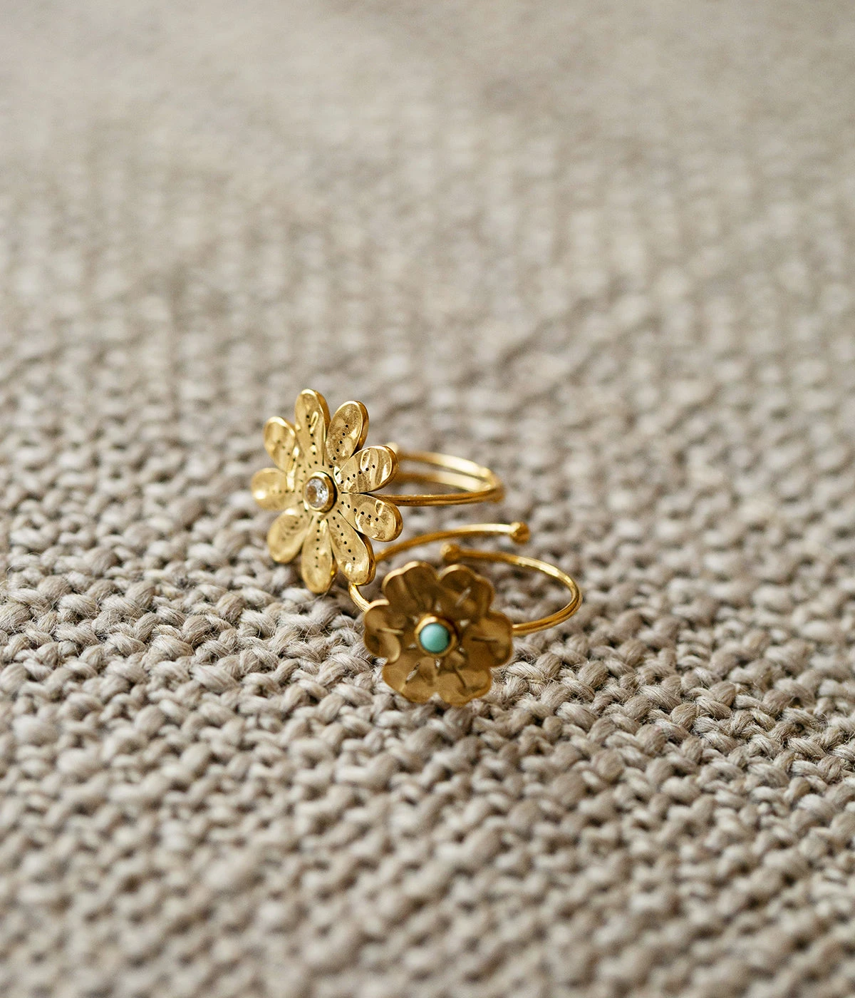 Bague Blomst (Acier DorĂ©) â Image 3