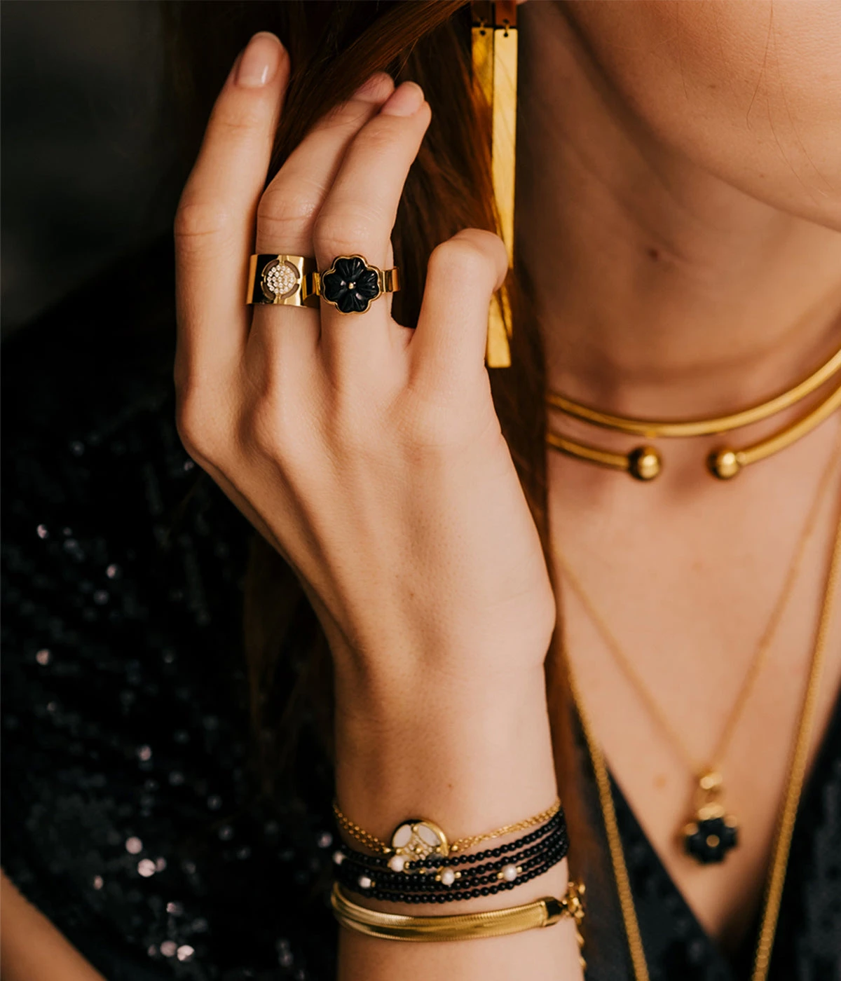 Bague Parker Jones (Acier DorĂ©) â Image 6