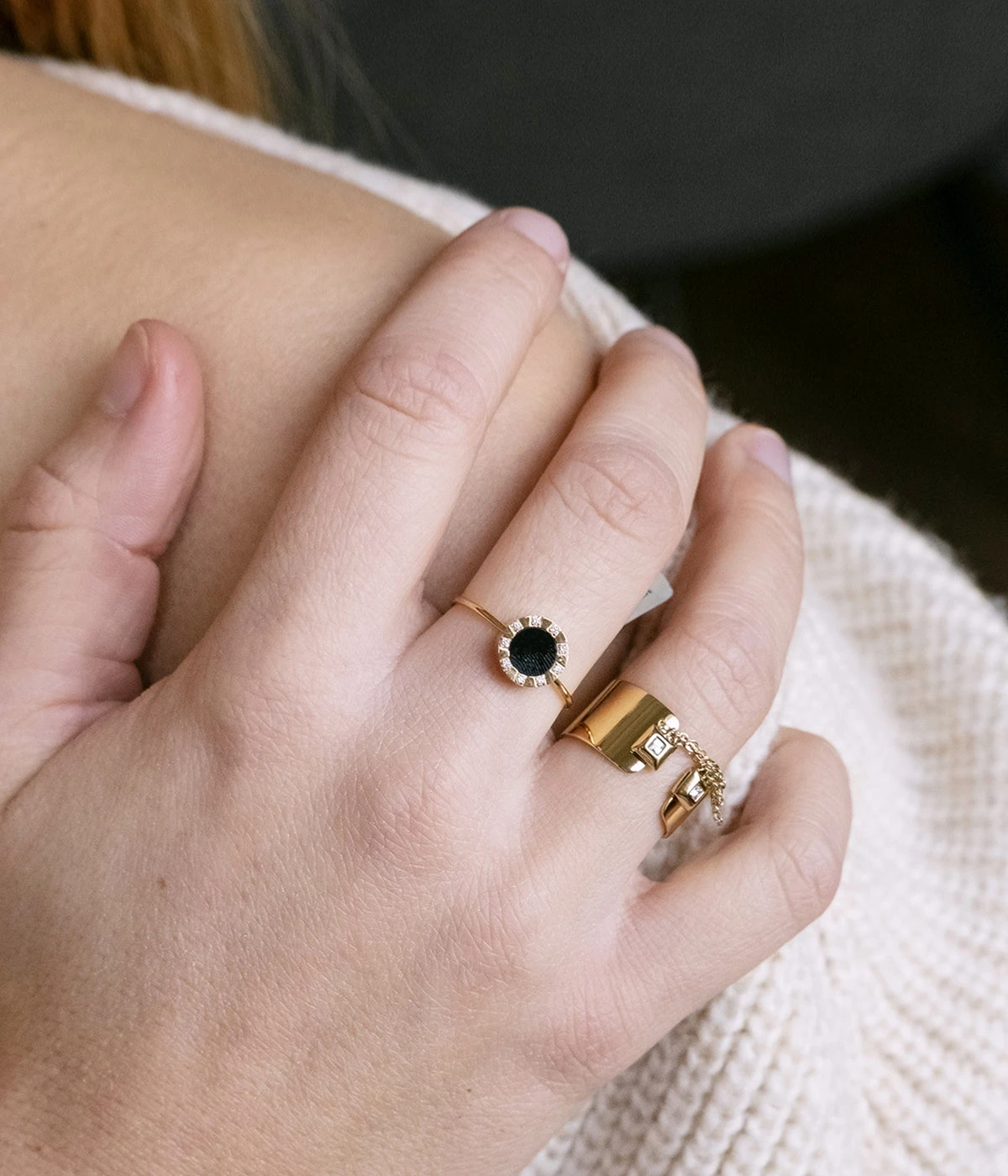 Bague Aurore (Acier DorĂ©) â Image 2