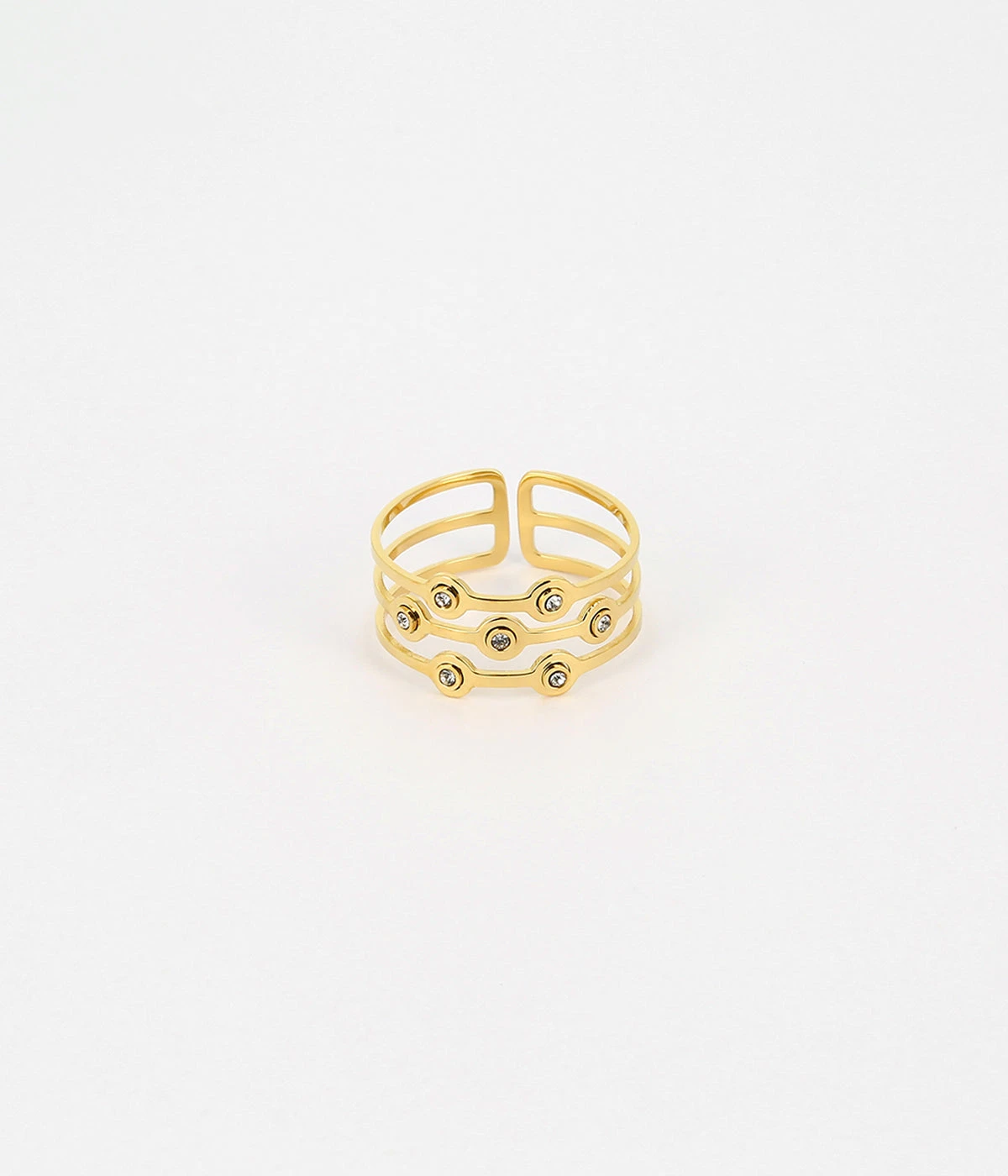 Bague Bellezza (Acier Doré)