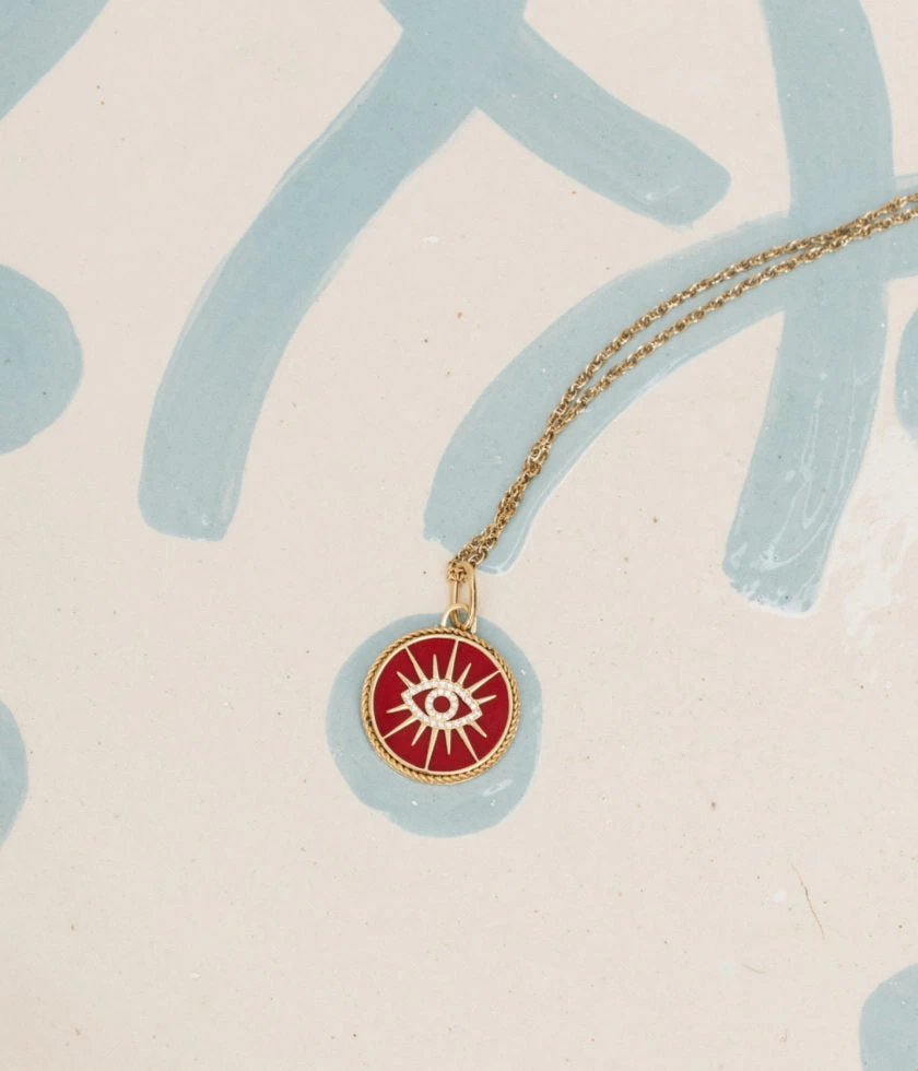 Sautoir Abydos (Acier DorĂ©) â Image 3