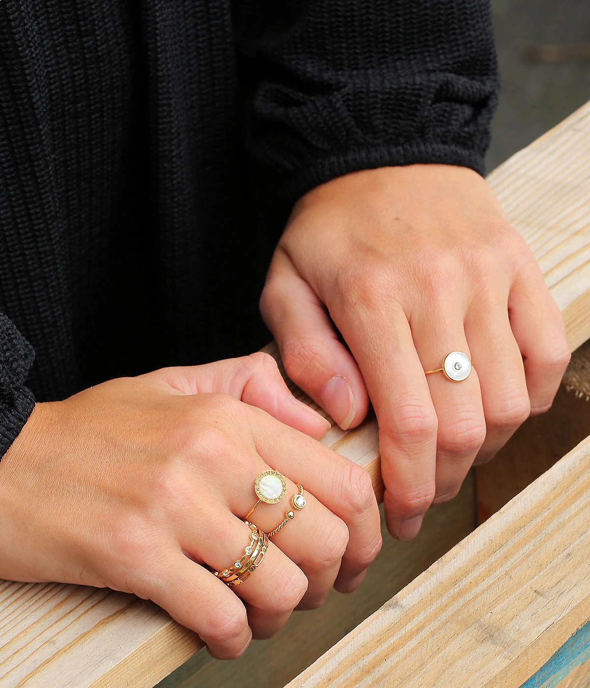 Bague Aretha (Acier DorĂ©) â Image 3