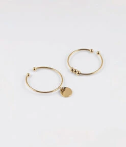 Bague Atomium (Acier Doré)